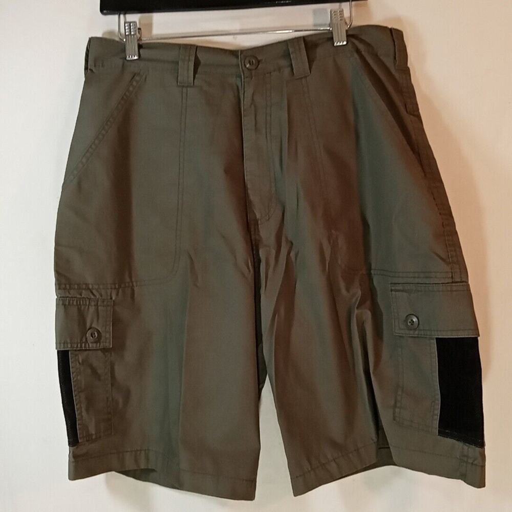 Route 66 Men's Cargo Shorts 34 Green